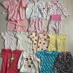 90cm 夏服　パジャマ　甚平　女の子　まとめ売り　11点