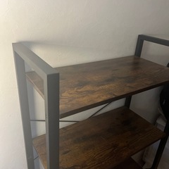 【先着順/早い人優先】LOWYA 4段ラック シェルフ　ブラウンの画像