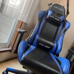GTRACINGゲーミングチェア　青