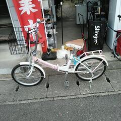 折り畳み自転車　ハローキティ