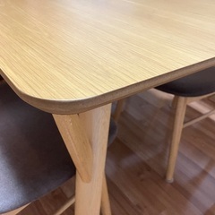 ★最短お渡し可能★ダイニングセット5点　木材　大川家具　テーブル　チェアの画像