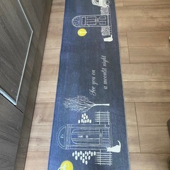 拭けるキッチンマット　