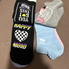 未使用　靴下　キッズ　スニーカーソックス　19〜24cmの画像