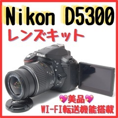 人気商品✨美品 Nikon D5300 レンズキット 画面回転　...