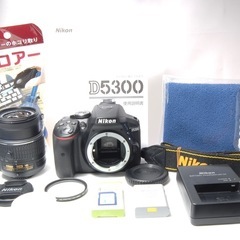 人気商品✨美品 Nikon D5300 レンズキット 画面回転　自撮りOKの画像