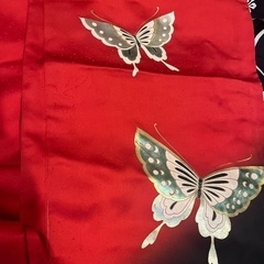 中古品　赤振袖の画像