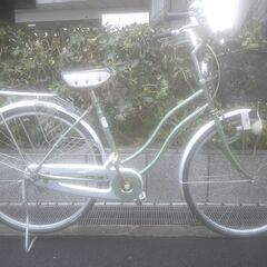 整備済み中古自転車　26インチ　税別￥8.980-　S型軽快車　ローラーブレーキ　グリーン304