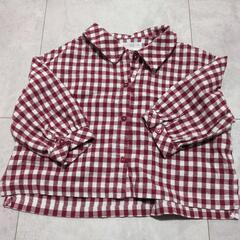 ZARA　チェックシャツ　92