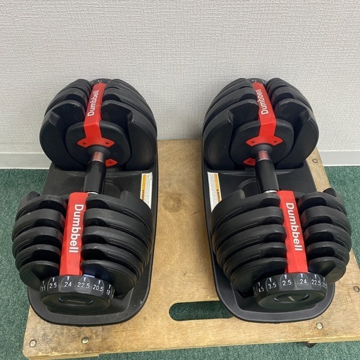 【ご来店限定】＊ TOP FILM アジャストダンベル　可変式　24kg×2個＊