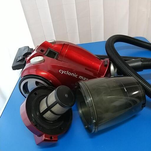 cyclonic max サイクロン掃除機 レッド VERSOS 掃除機 サイクロン式 軽量 パワフル 吸引 サイクロン掃除