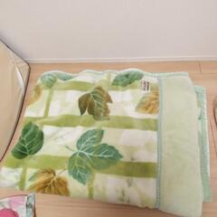 グリーン毛布