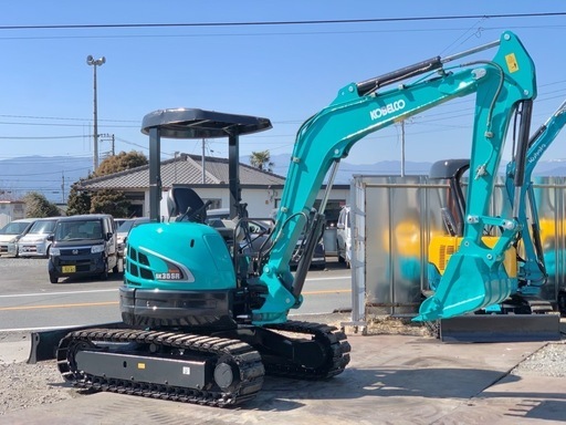 コベルコ　ミニユンボ　SK35SR-5 油圧ショベル　ブレーカー配管付　倍速付き　マルチ付き　鉄キャタゴムパッド　3.5tクラス　陸送可能