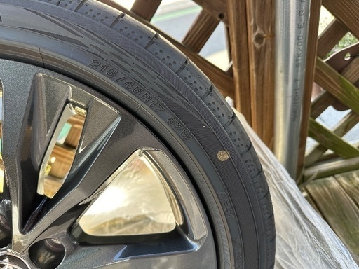 カローラツーリングダブルバイビー純正ホイールタイヤセット 215/45R17