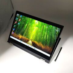 タッチパネル フルHD 動作◎ 13.3 レノボ 2in1 タブレットPC ThinkPad Yoga370 Core i7-7600U windows11 pro 16GB SSD256GB  カメラあり オフィス (B588)の画像