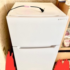 2ドア冷蔵庫　2020年製の画像