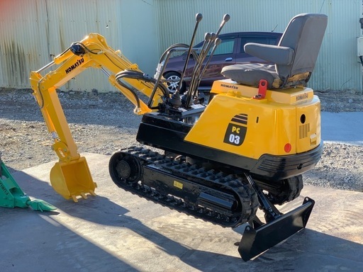 コマツミニユンボPC03 油圧ショベル操作パターン切り替え可能