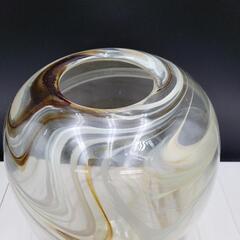 フラワーベース◆花瓶◆ガラス◆展示品◆H-2402FB3の画像