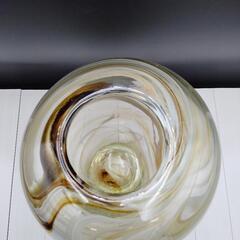 フラワーベース◆花瓶◆ガラス◆展示品◆H-2402FB3の画像