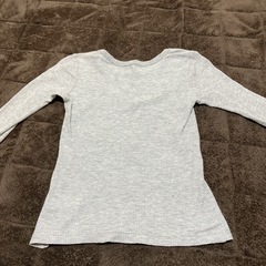 【しまむら】ワッペン付きワッフルロンT【120】の画像