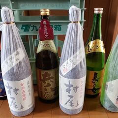 薩摩こだわり焼酎空き瓶5本とケース付き（無料）の画像