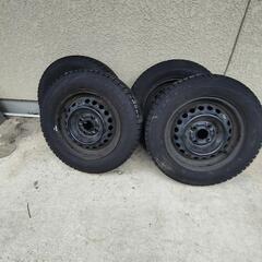 175/65R14_82Qスタッドレスタイヤ＋スチールホイール4...