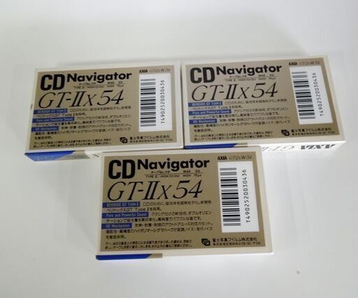 当時物 新品 AXIA GT-2X W54 クロームテープ ハイポジ カセットテープ アクシア 3本セット GT-ⅡX 富士写真フィル