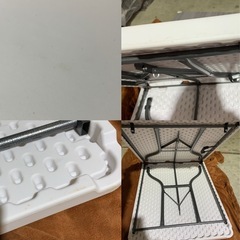 19m 折りたたみ式テーブル 幅180cm TAN-599-180 特大スチール製テーブル 折畳式コンパクト作業台　y030409mの画像