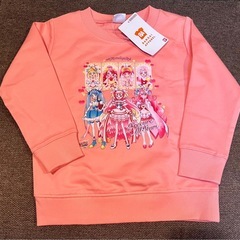 プリキュアオールスターズ トレーナー 100cmピンク新品タグ付き
