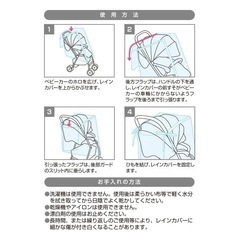 【未使用】西松屋 ベビーカー用 背面用 レインカバーの画像