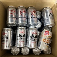 アサヒスーパードライ29本、麒麟一番搾り1本