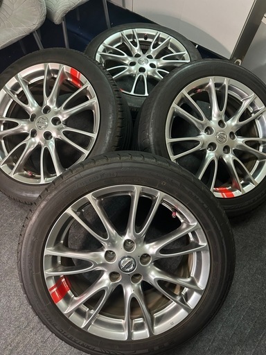 日産スカイライン v36 225/50ZR18 2本、245/45R18 2本　アルミホイール　タイヤ4本セット