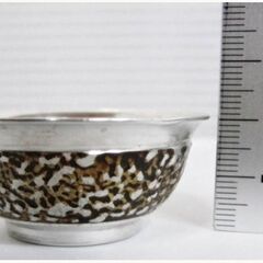 南錫　錫半　錫製　盃　5点セット　酒器　杯　錫盃　酒盃　工芸品　レトロ　お猪口　コレクション　共箱付きの画像