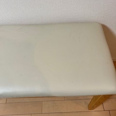 【お譲り先 決定】ディノス 長椅子 ベンチ ダイニング クリームの画像