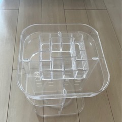 【終了】
回転式📍透明　収納ラック コスメ メイク収納の画像