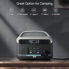 お値下げしました＊新品＊　ポータブル電源 大容量 600W 307Wh 蓄電池 キャンプ 防災 非常 発電の画像