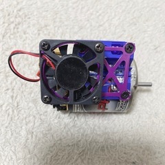 ラジドリ　モーターヒートシンク　ブルー&パープル　ファン付