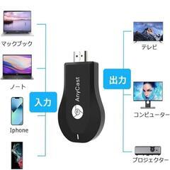 ♥️新品未使用♥️【2025業界新傑作】 HDMI ミラーキャスト ワイヤレス 正規品 Anwineke ミラーリング phone&Android テレビに携帯の画面を映す ミラキャス YouTube鑑賞 Wifi スマホ テレビ接続 スマホをテレビに映す 4K 接続簡 HD1080P 有線の煩わしさから解放 iOS＆Android＆Windows＆MAC OS対応 日本語取説書付きの画像