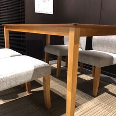  【展示品・未使用品】ダイニングテーブルセット 4人用 ソファダイニング  参考価格 49,990円💳自社配送時🌟代引き可💳※現金、クレジット、スマホ決済対応※の画像