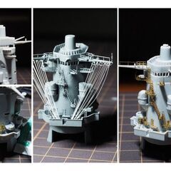 精密ハンドメイド完成品　戦艦大和　1/450の画像