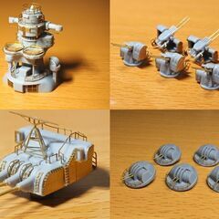 精密ハンドメイド完成品　戦艦大和　1/450の画像