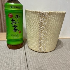 鉢カバー　白　模様