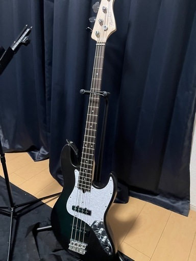 Bacchus WJB-500R ASH BK/SM ブラック 初心者セット エレキベース