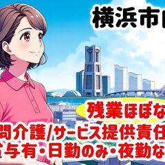 増員求人♪スタッフ数増加中♪横浜市緑区のサービス提供責任者／介護福祉士☆彡［正社員］／駅チカ徒歩6分／未経験者大歓迎♪の画像
