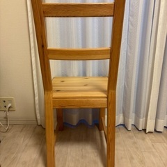 IKEA　パイン材　チェアの画像