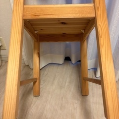 IKEA　パイン材　チェアの画像