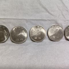 昭和45年発行エキスポ70記念100円硬貨5枚セットの画像