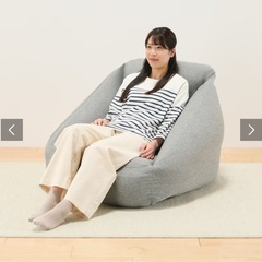 無印良品　空気でできたソファー　グレー