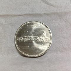 昭和61年発行天皇ご在位60年記念500円硬貨の画像