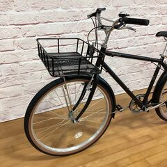【大人用/アウトレット品】新車整備済 ファットバイク風（キズあり）自転車 27.5インチ 新古自転車 黒色<自転車のオオムラ 静岡店>の画像