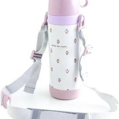 【未使用品】　アプレレクール 3way水筒 ピンク 苺柄　底が外れるの画像